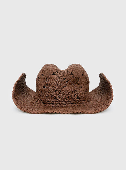 Anistyn Woven Cowboy Hat Tan