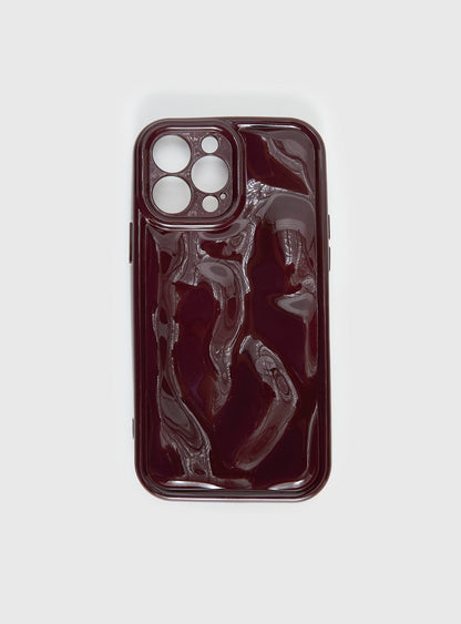 Clued In iPhone Case Burgundy