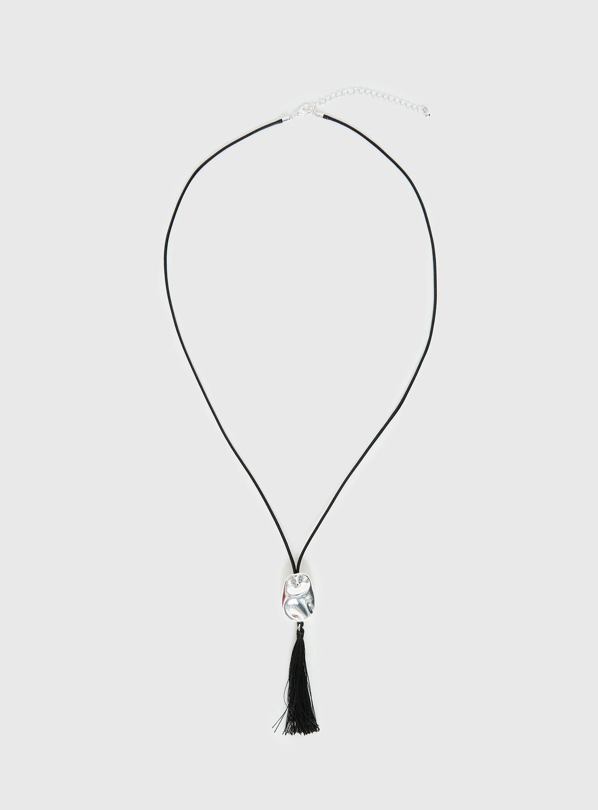 Melara Longline Tassel Necklace Black