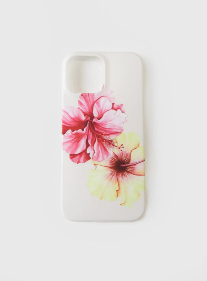 Hibiscus Heart Iphone Case Pink
