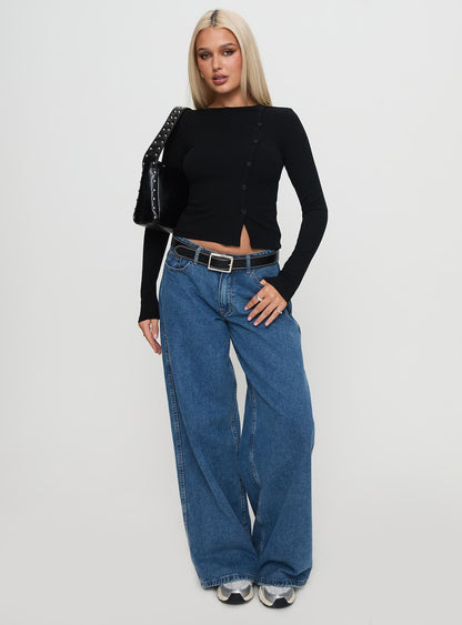Passoni Long Sleeve Top Black