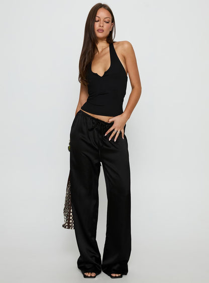 Soulstar Satin Pants Black