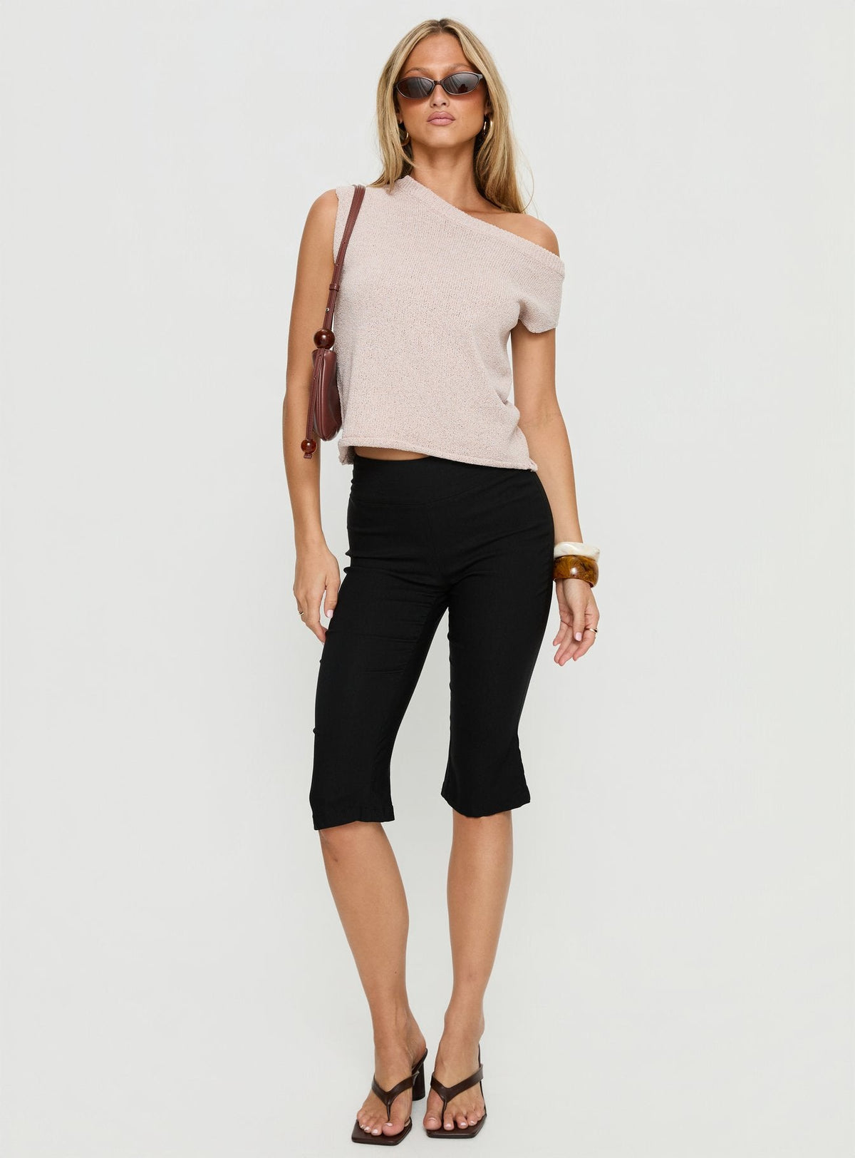 Ashfield Off Shoulder Top Oat
