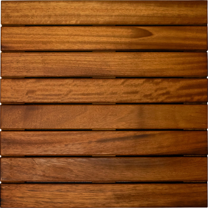 24 x 24 Iroko African Teak Deck Tile - Advantage Lumber