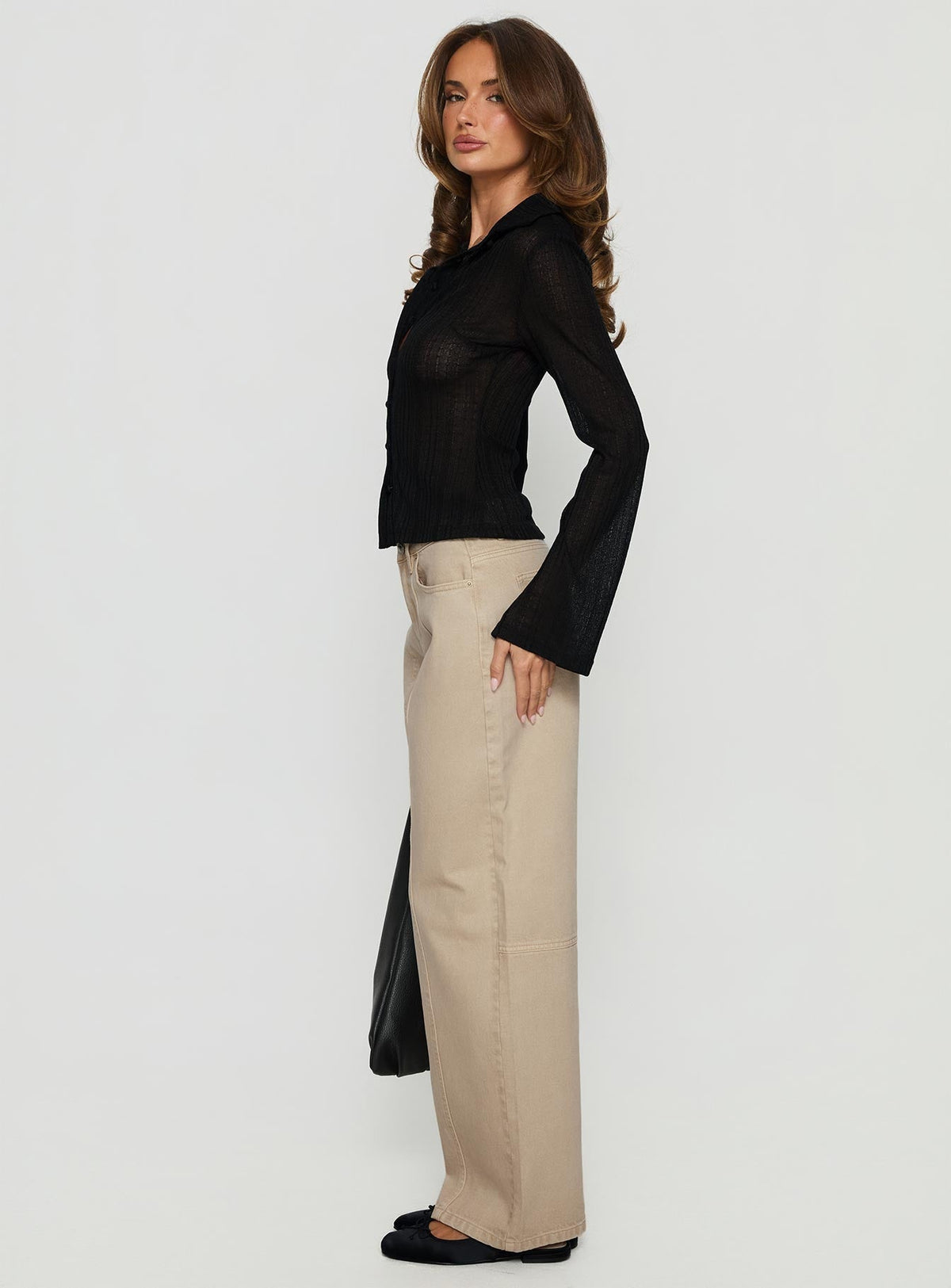 Lando Low Rise Straight Leg Jeans Tan