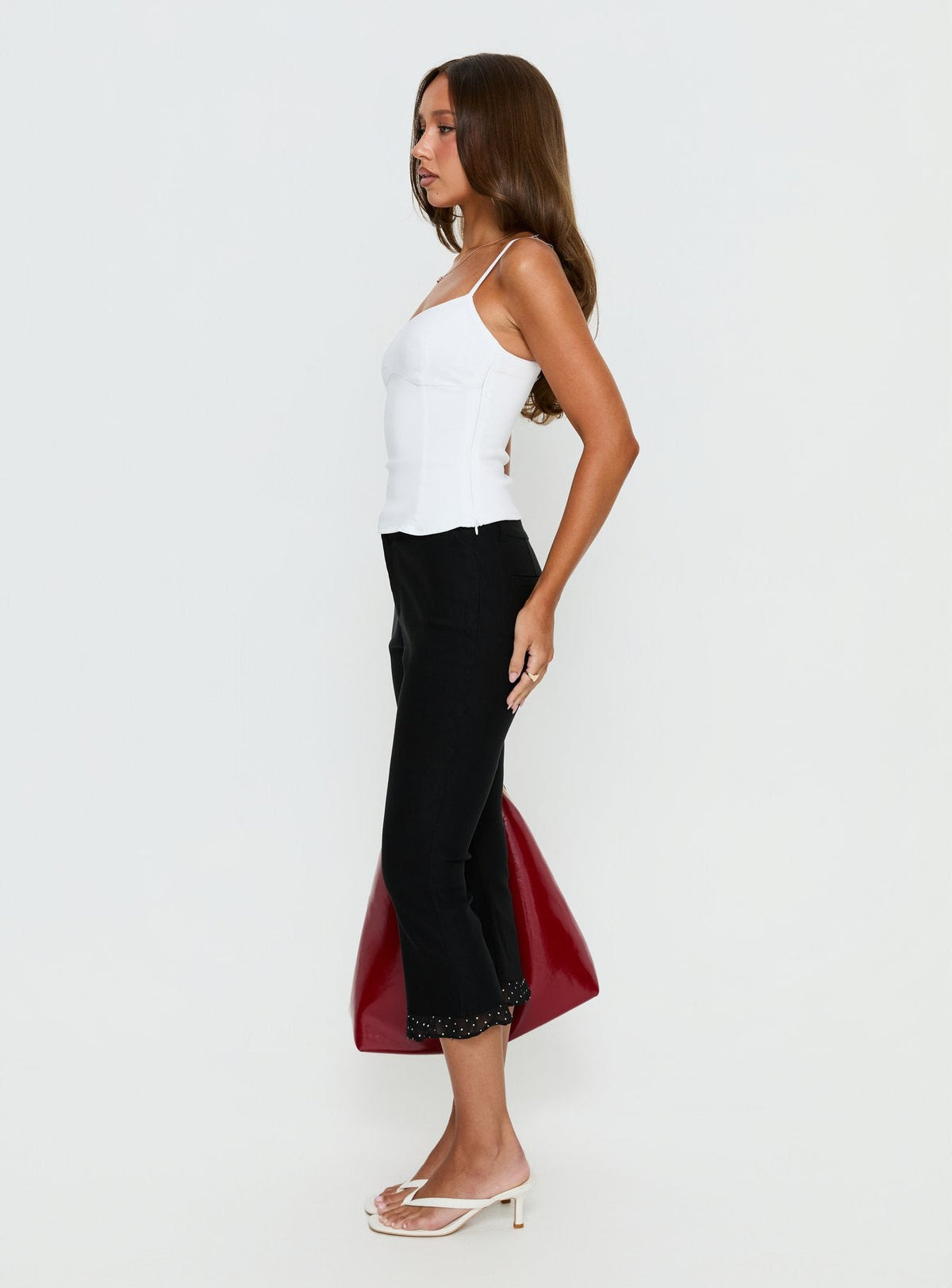 Darsie Frill Capri Black Polka Dot