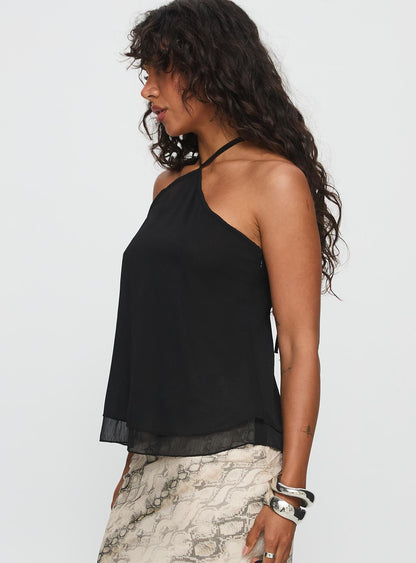 Rafaella Halter Top Black