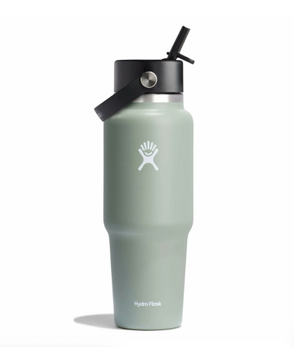 32 oz Wide Flex Straw Travel Bottle