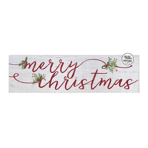 35x10 Indoor Outdoor Whitewash Sign Merry Christmas