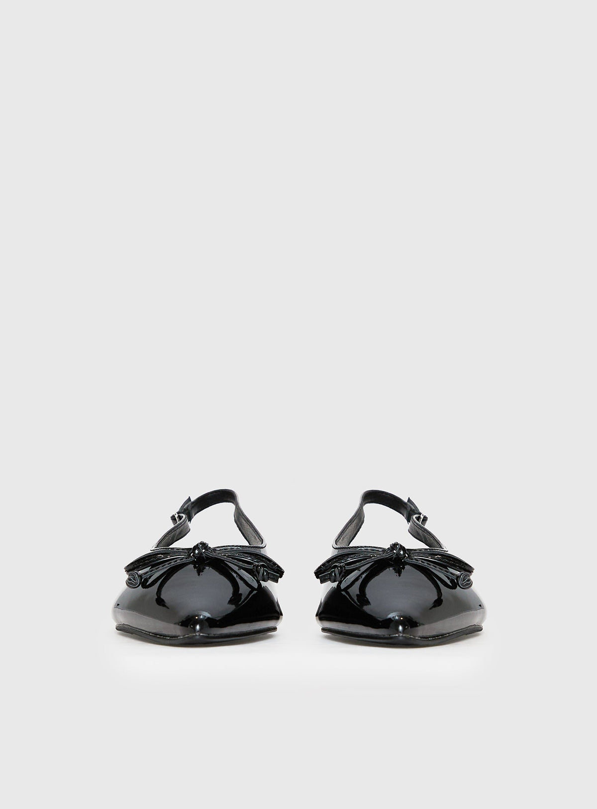 Therapy Lavin Pointed Toe Flats Black Patent