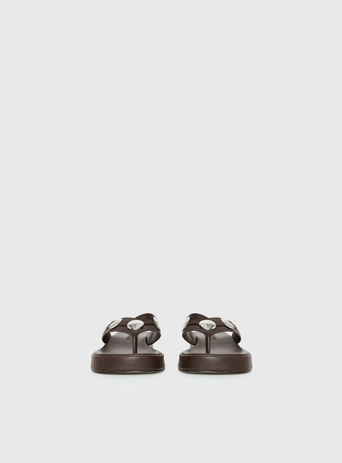Paislee Stud Detail Sandals Brown
