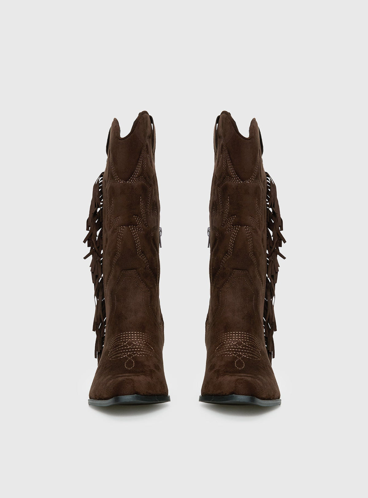 Therapy Chaos Cowboy Boots Brown