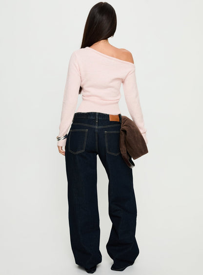 Serenitia Mid Rise Relaxed Jeans Dark Raw Wash