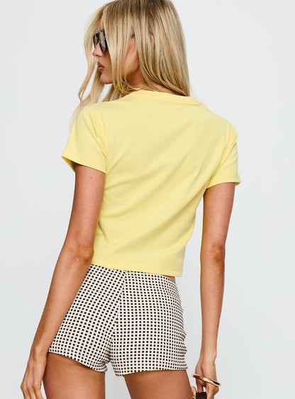 Jeep Girl Graphic Top Yellow