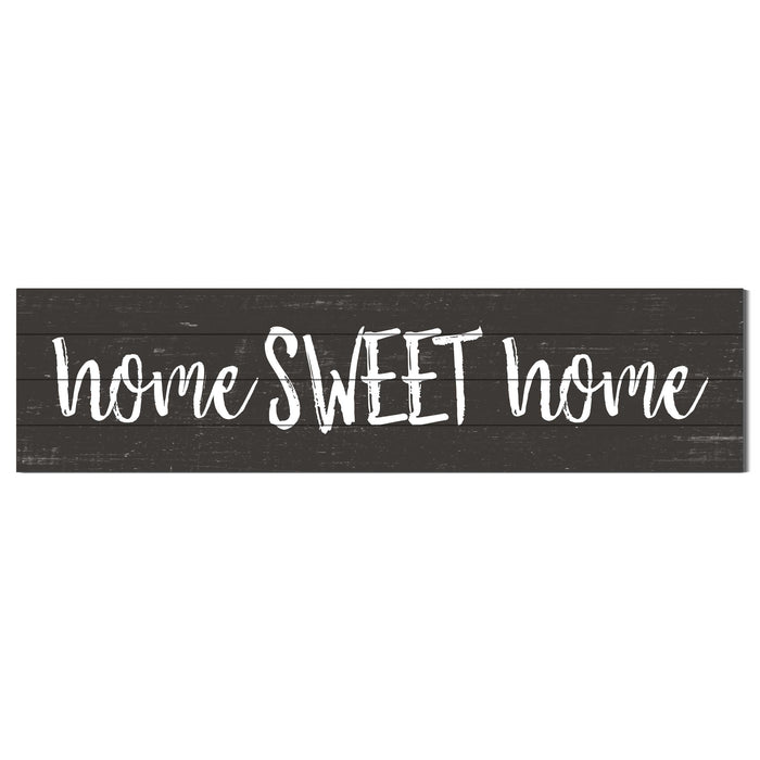 40x10 Weathered Charcoal Sign Home Sweet Home