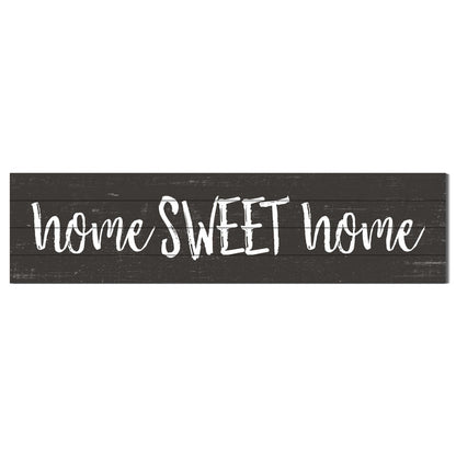 40x10 Weathered Charcoal Sign Home Sweet Home