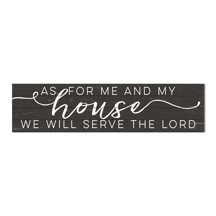 40x10 Weathered Charcoal Slat Sign Me and My House