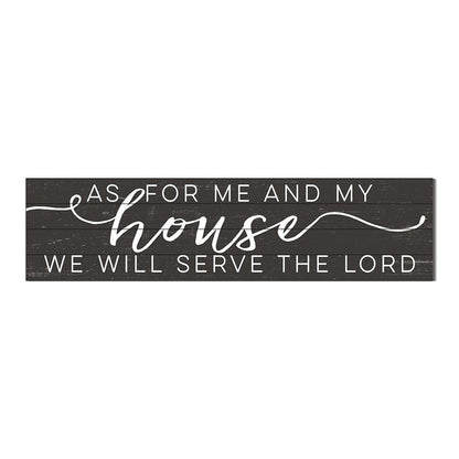 40x10 Weathered Charcoal Slat Sign Me and My House