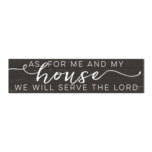 40x10 Weathered Charcoal Slat Sign Me and My House