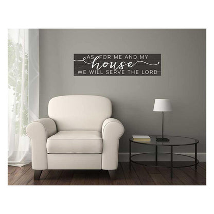 40x10 Weathered Charcoal Slat Sign Me and My House