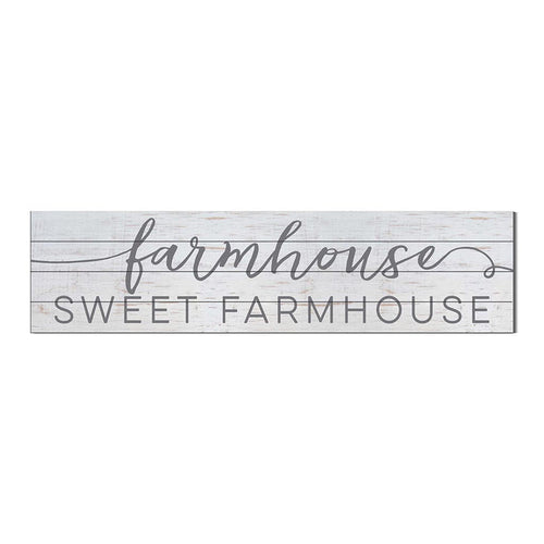 40x10 Whitewash Slat Sign Farmhouse Sweet