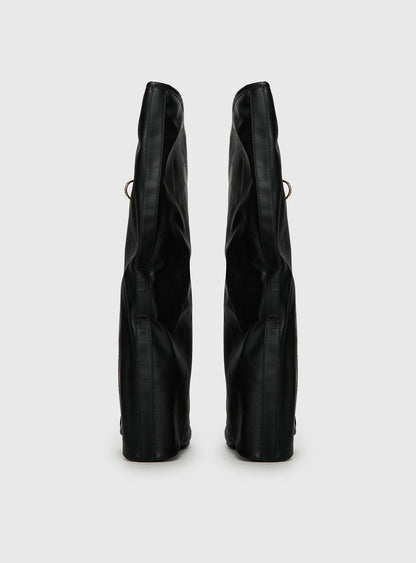 Ritz Knee High Boots Black