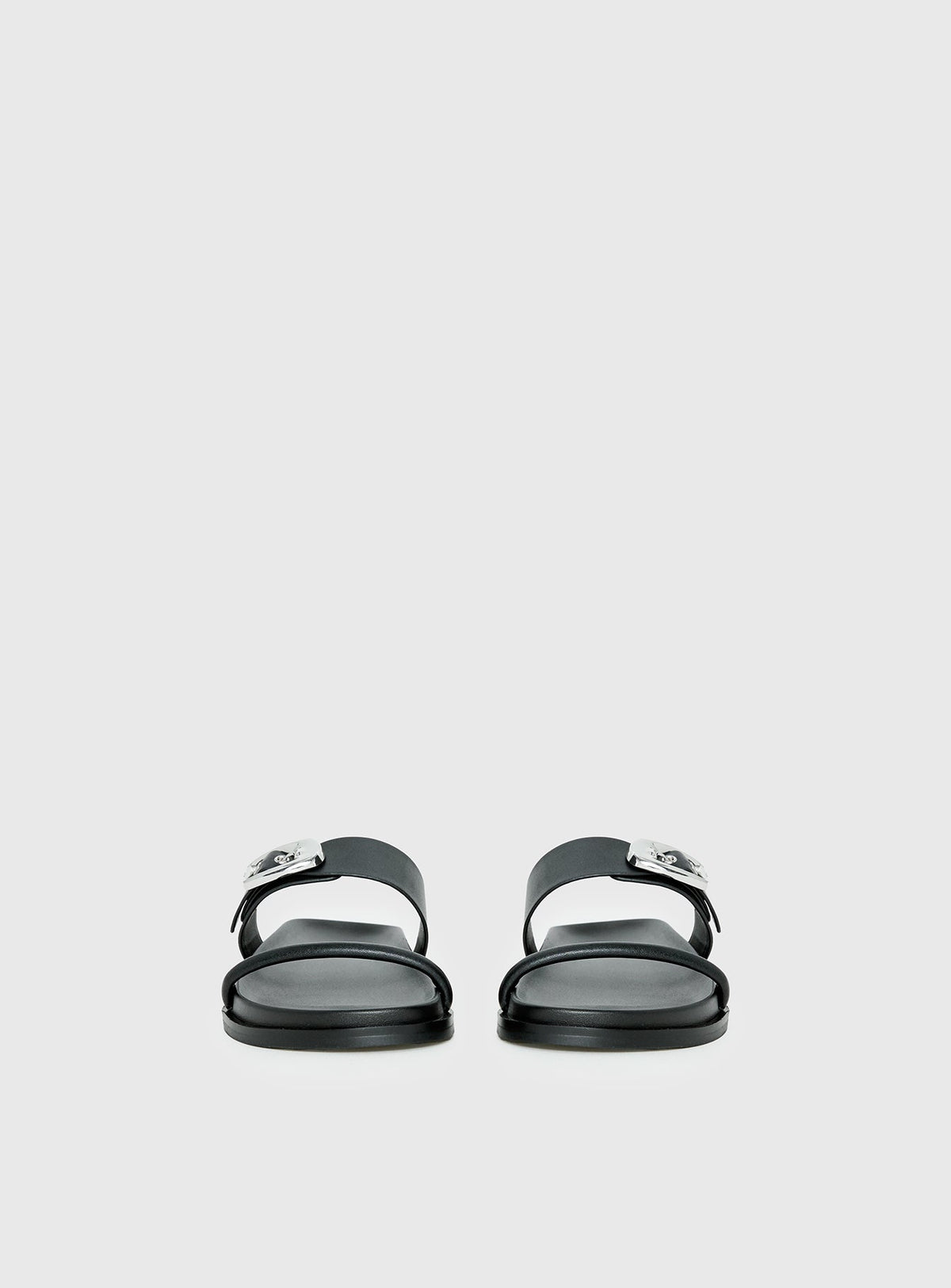 Worth It Buckle Detail Sandals Black