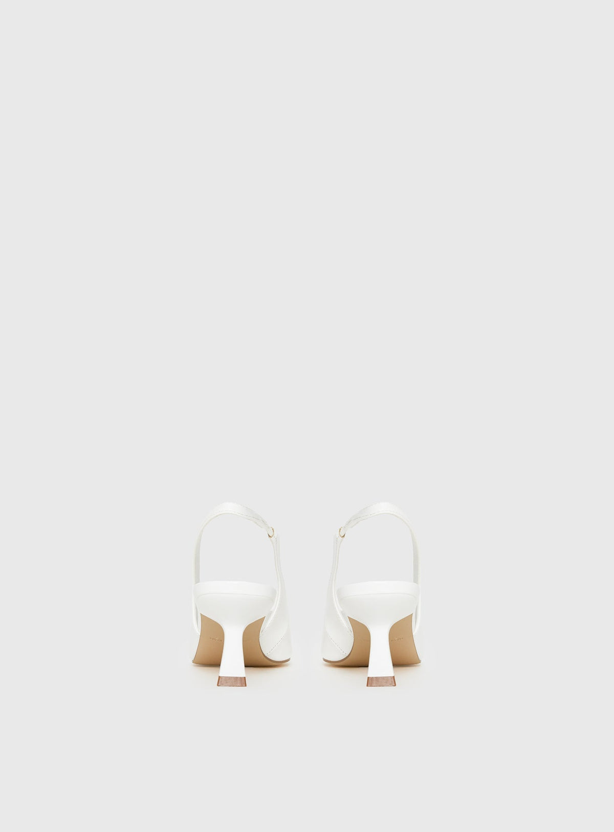 Denalia Pointed Toe Heels White Matte