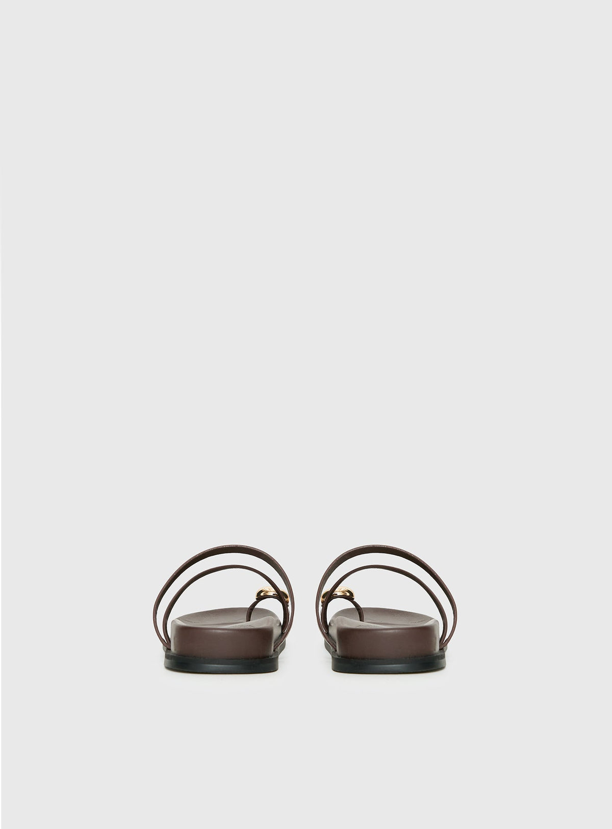 Therapy Alba Hardware Detail Sandals Chocolate