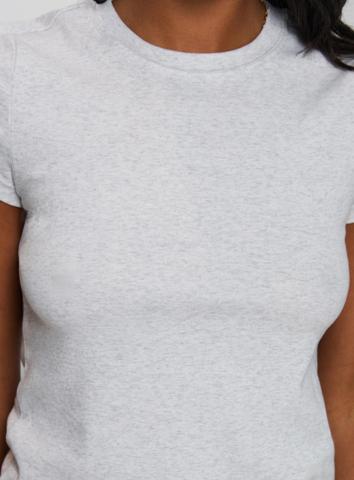Prestige Longline Baby Tee Grey