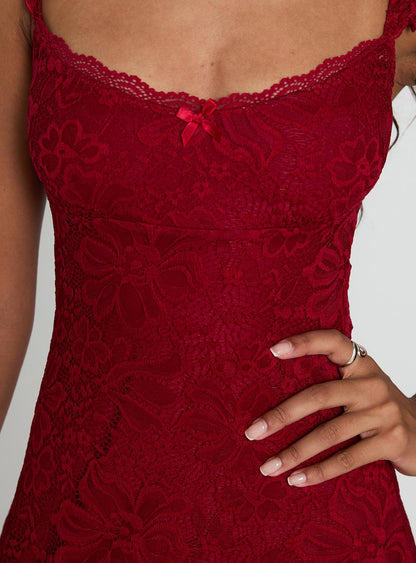 Beacall Mini Dress Red