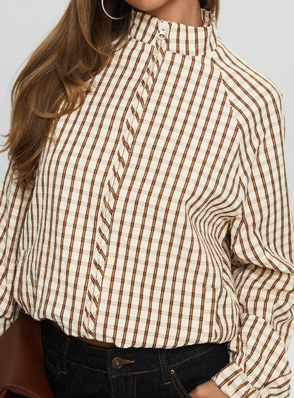 Kalle Jacket Brown Check
