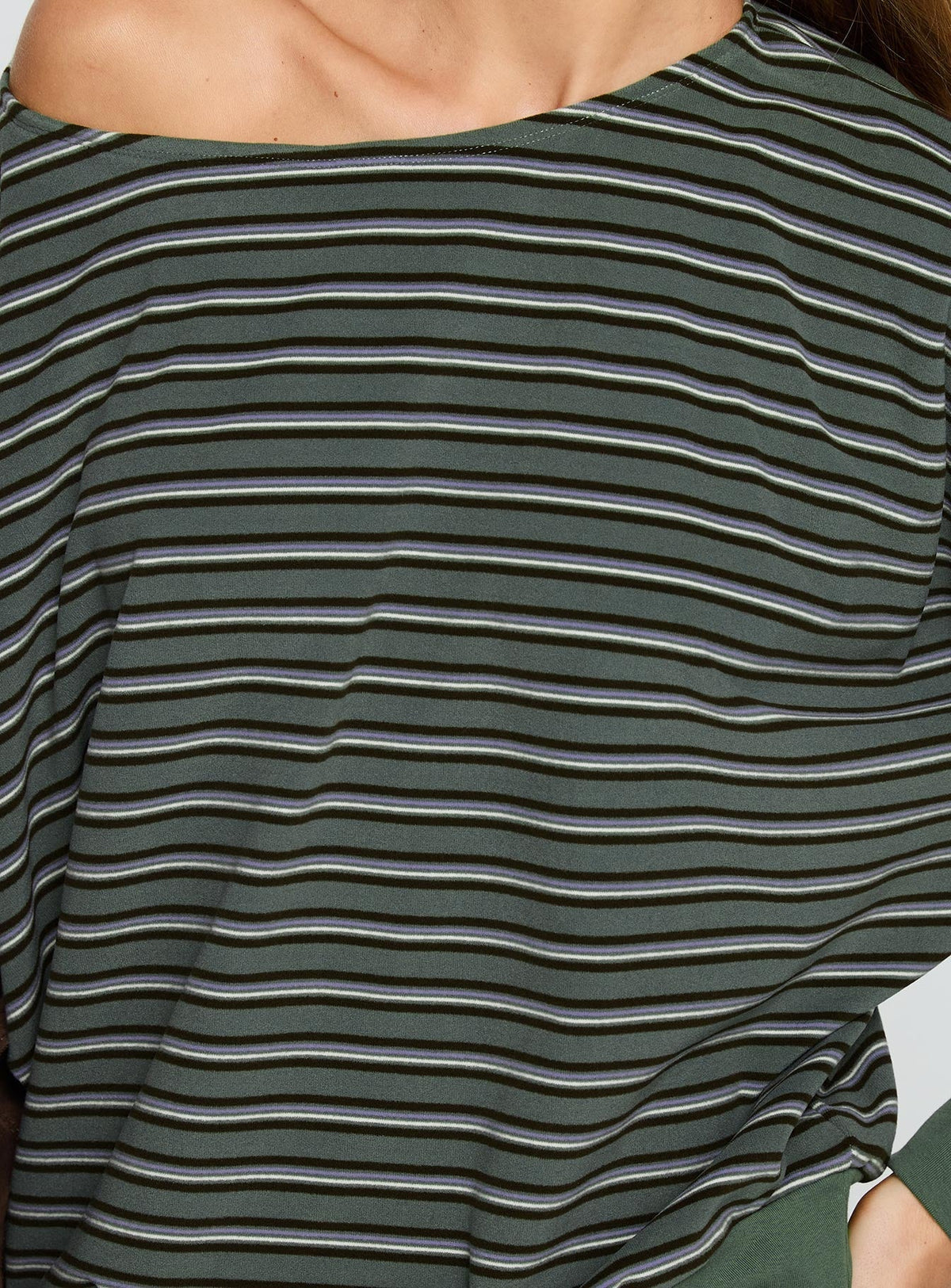 Zaylah Contrast Cuff Jumper Green