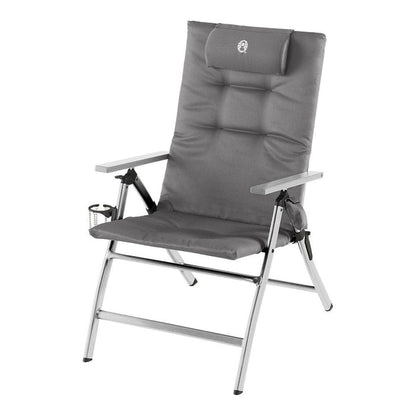 5 Position Padded Recliner Chair - Grey