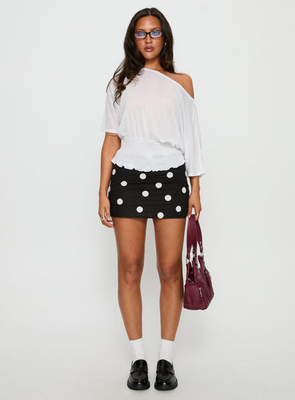 Special Treat Skort Black / White Polka Dot