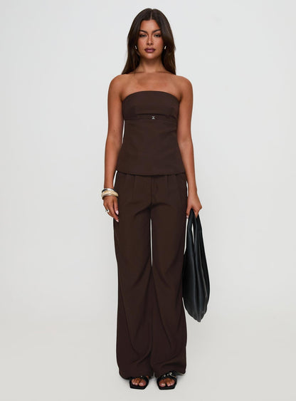 Irresistible Strapless Top Chocolate