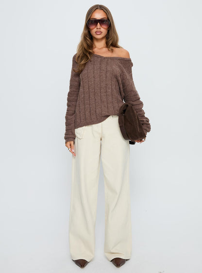 Main Thing Knit Sweater Mocha