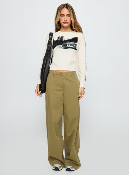 Saint Moritz Long Sleeve Top Washed Marshmellow