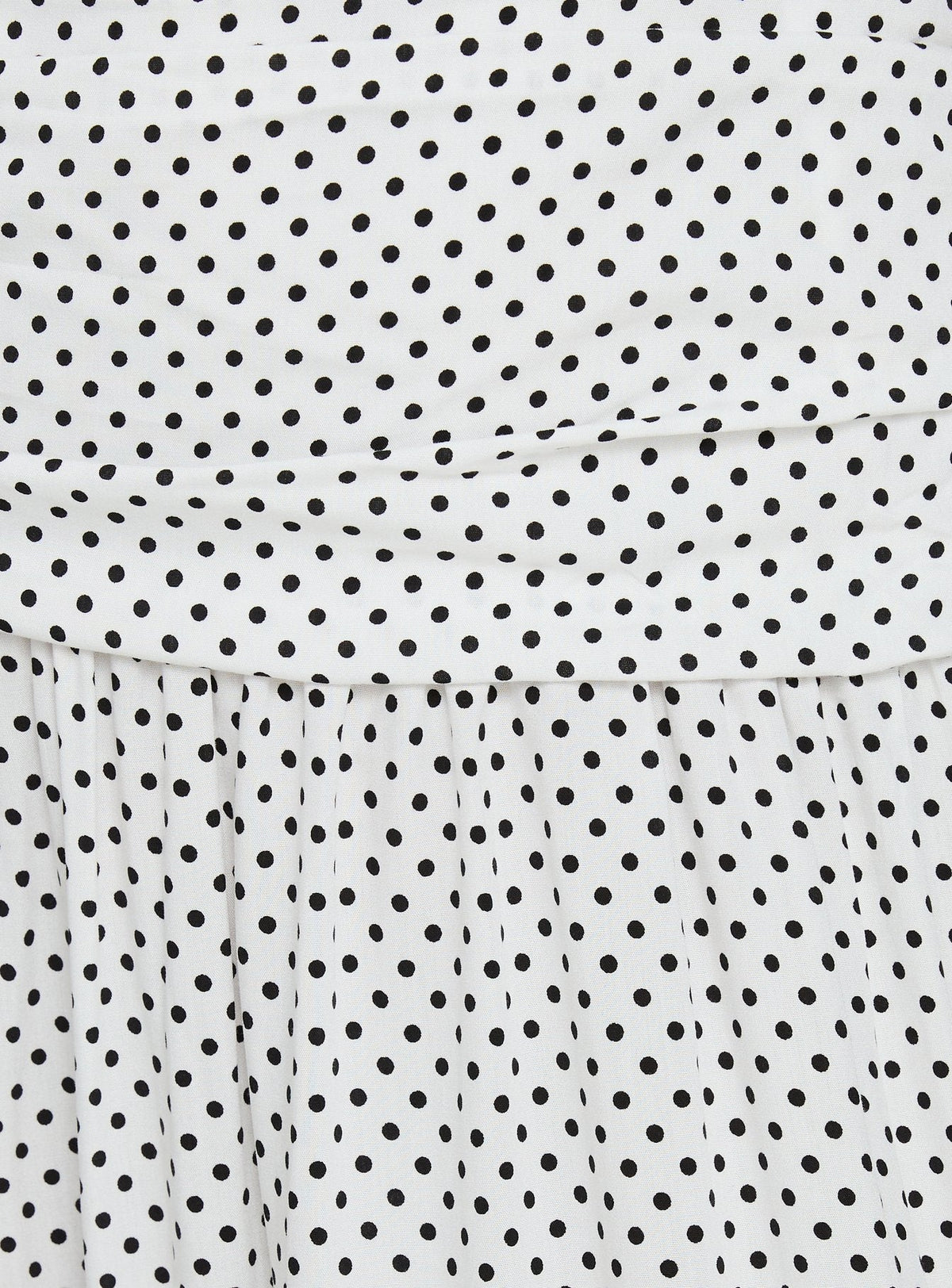 Millen Gathered Waist Halter Maxi Dress White Polka Dot