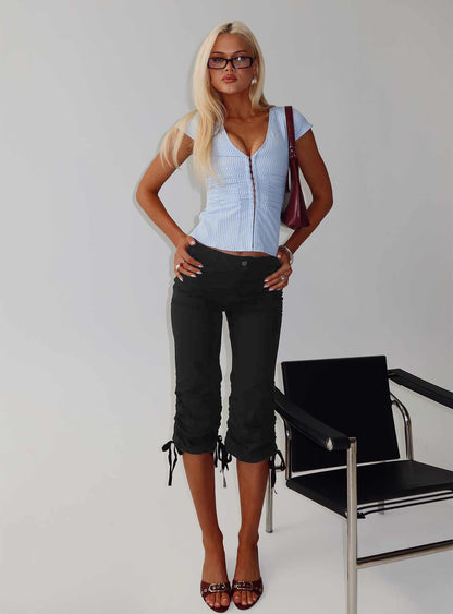 Hot Rod Capri Pant Black