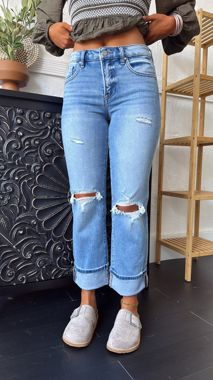 Klay Mid Rise Denim, Risen Medium