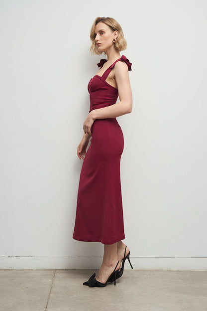 Vestido Becky Burgundy · Madame ·