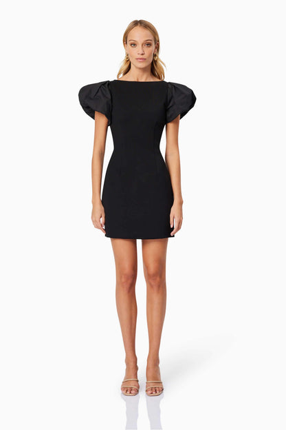 Eden Day Mini Dress in Black