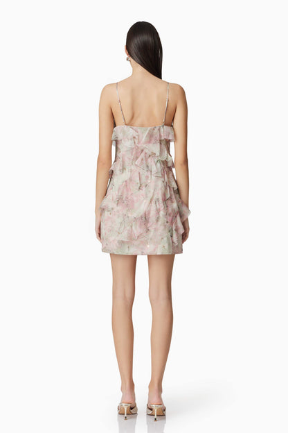 Monica Party Mini Dress in Floral