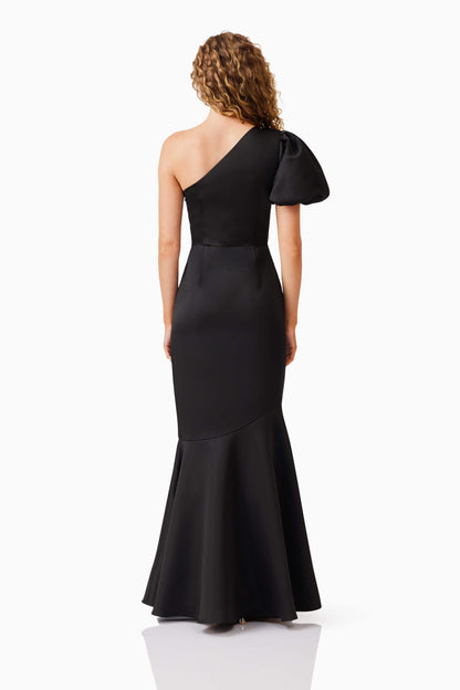 Blake One Shoulder Maxi Dress in Black