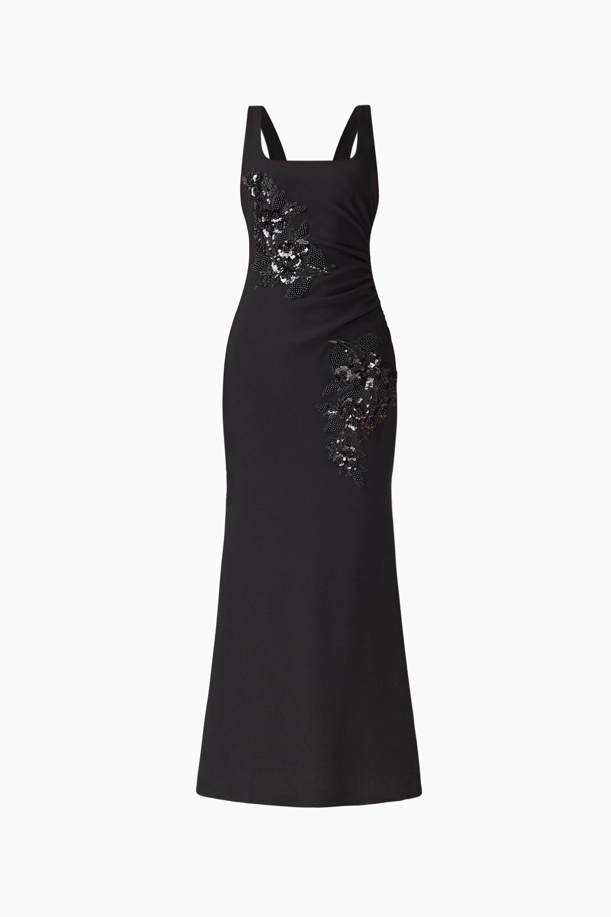 Odelia Beaded Maxi Dress in Black
