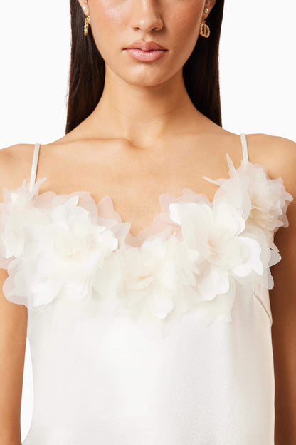 Katalina 3D Mini Dress In White