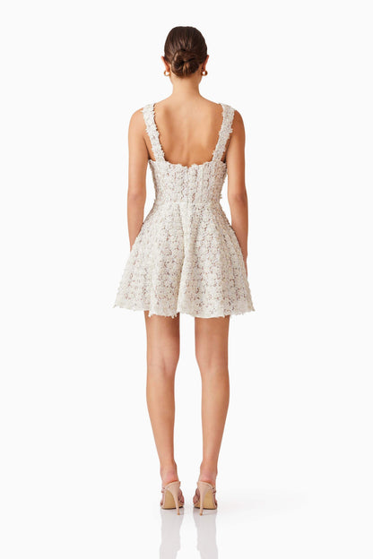 Cali Corset Mini Dress in White