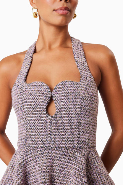 Magnolia Sweetheart Mini Dress In Purple
