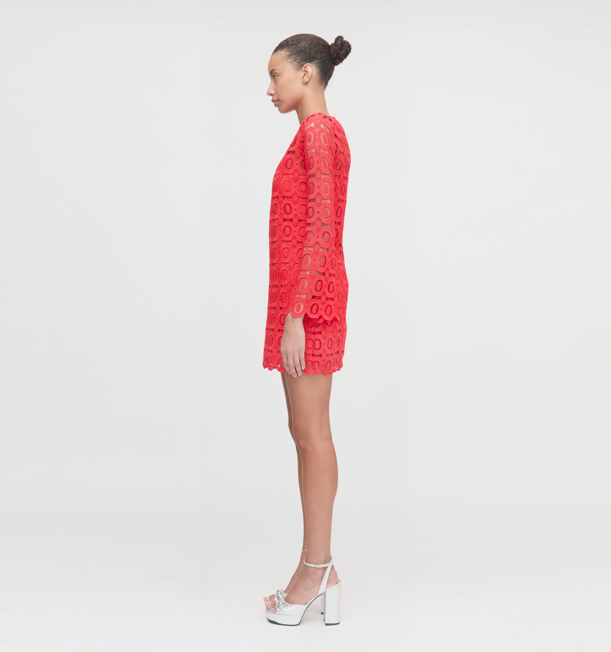 The Eliza Mini Dress - Poppy Lace